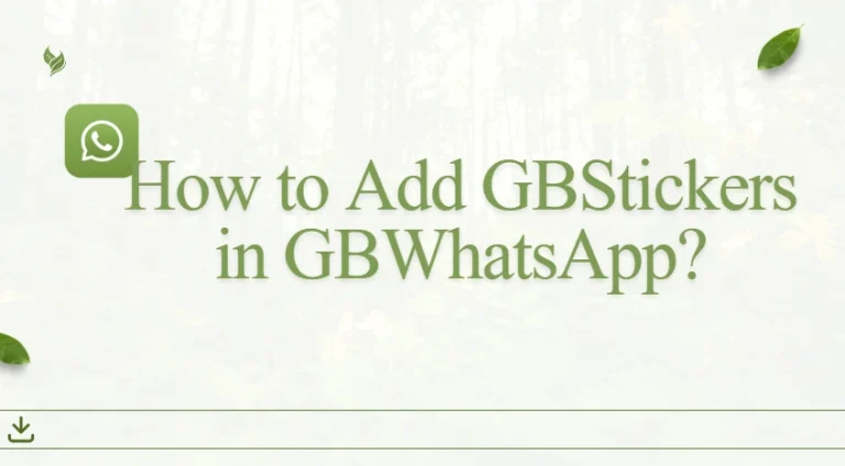 Add GBStickers in GBWhatsApp